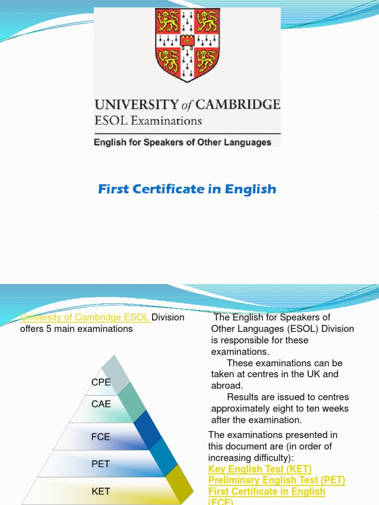 FCE Exam Overview and Structure | PDF | Language Arts & Discipline ...