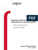 Bayesian Extensions to Dibold-li Term Structure Model