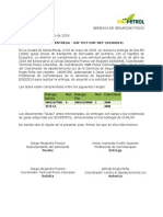 Acta de Entrega GSF Pot DSP Ref 201800041