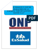 Pago de Essalud y Onp