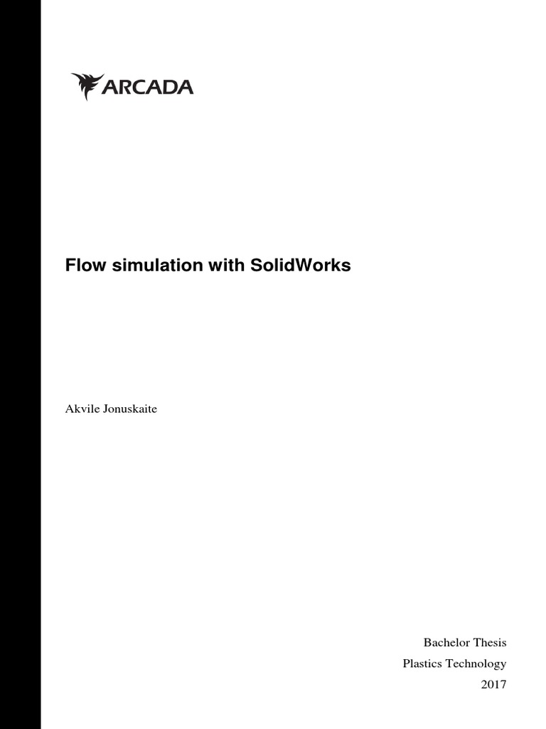 SolidWorks Flow Simulation | PDF | Fluid Dynamics | Reynolds Number