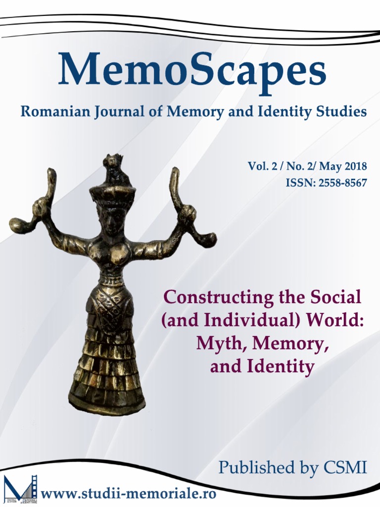 Memoscapes Nr 2 Vol 2 May 2018 Csmi Romania Mythology - 