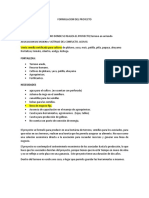 Formulacion Del Proyecto