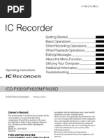 Download Sony ICD-PX820M Manual by countingthebeat SN37964857 doc pdf