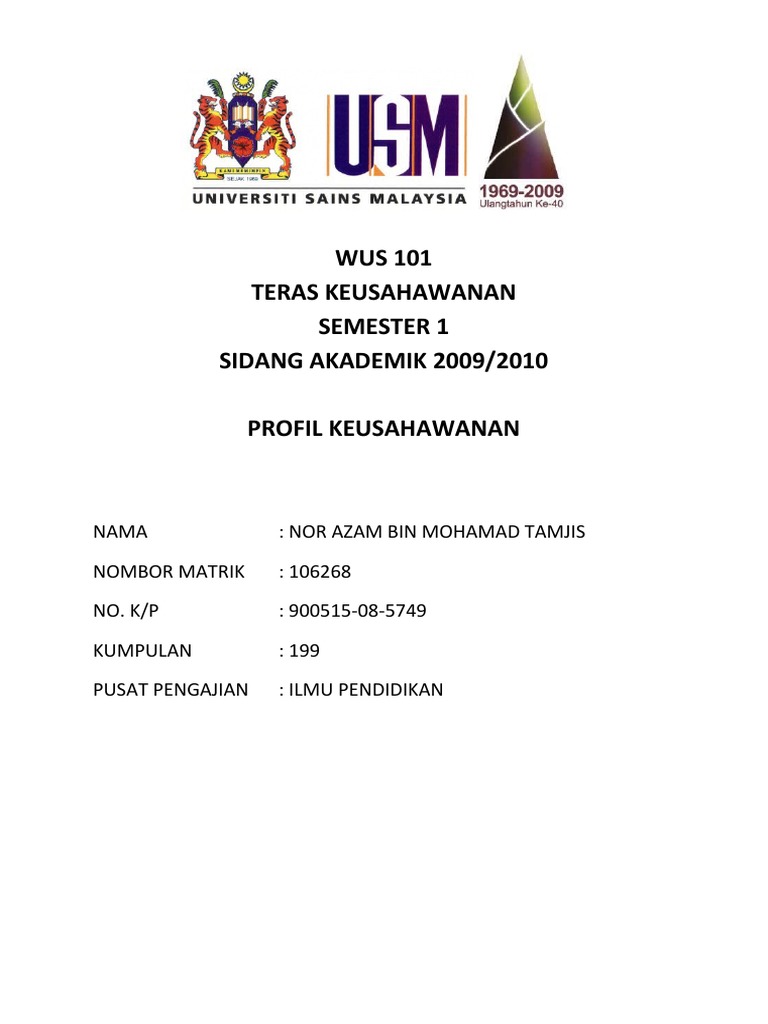 Profil Usahawan