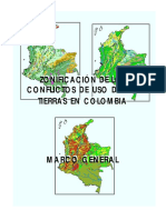 Zonificacion de Conflictos de Uso de Suelo en Colombia - Marco General