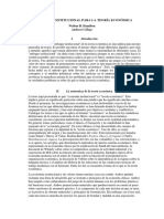 El Enfoque Institucional para La Teori A Econo Mica - Walton H. Hamilton Traduccio N