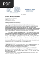 Grassley Letter to Rosenstein - May 17 2018 - Special Counsel Investigation Questions