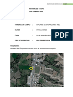 Informe de Campo Irrigaciones AFORADORES RBC localidad