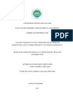 ANÁLISIS COMPARATIVO DE LA RESPUESTA EN EL TIEMPO DE ESTRUCTURAS ANTE UN SISMO IMPULSIVO Y UN SISMO NO IMPULSIVO”