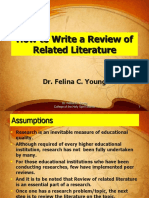 Review of Related Literature