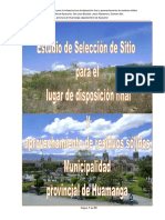 Informe de Selección de Sitio - Lindipampa