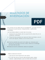 Resultados de Investigación