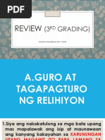 Review 3rd Grading