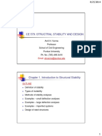 CE579 Half Course Summary