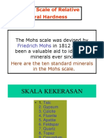 The Mohs Scale of Relative Mineral Hardness