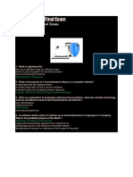 Cybersecurity Final Exam From Internet