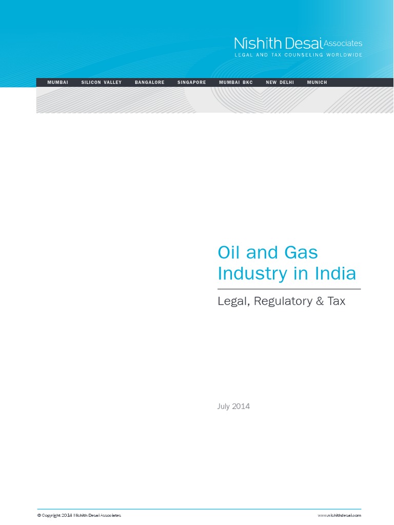 Oil and Gas Industry in India PDF | PDF | Petroleum | Natural Gas