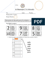 01 Prueba de Mapuzugun 2 (Adecuada) Forma A