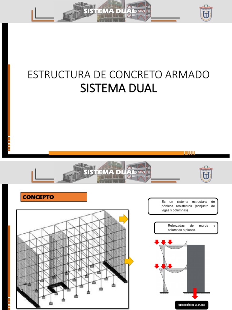 Sistema Dual en Estructuras de Concreto | PDF | Rigidez | Ingeniería ...