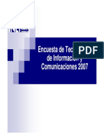 SEO-Optimized Title for ENCUESTA DE TECNOLOGÍAS DE INFORMACIÓN Y COMUNICACIONES 2007 Document