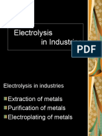 Chapter 6c Electrolysis in Industries