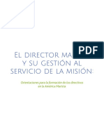 El Director y Su Gestión Al Servicio de La Misión