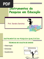 Instrumentos e Técniccas de Pesquisa