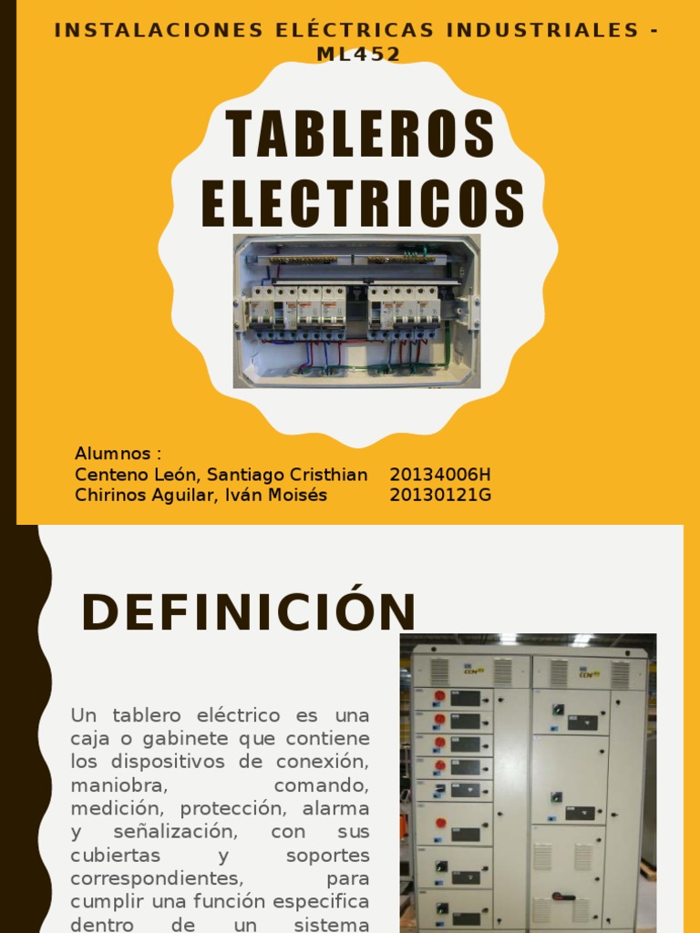 TABLEROS ELÉCTRICOS: TIPOS Y APLICACIONES