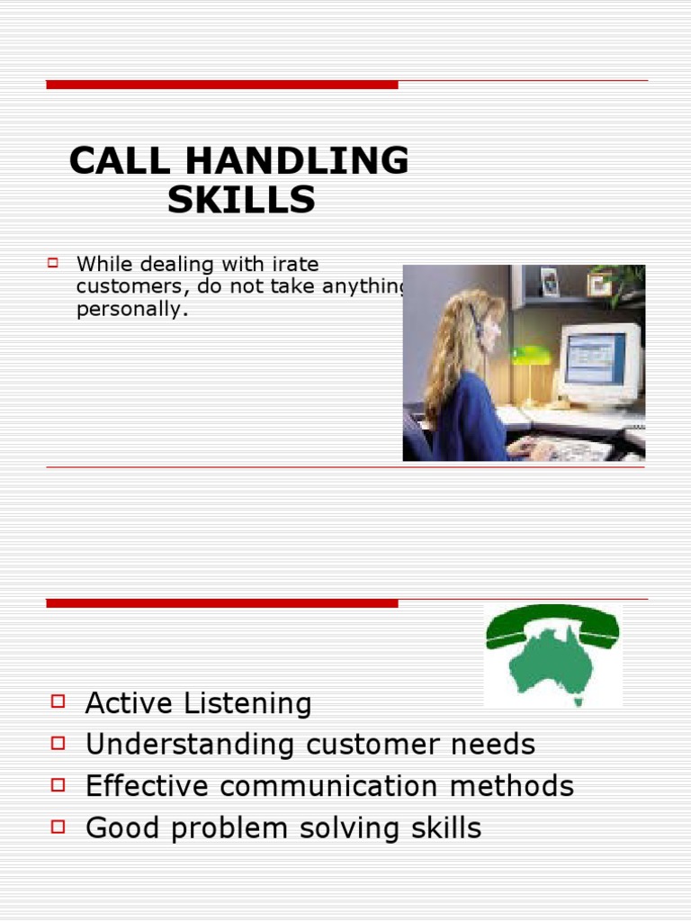 Effective Call Handling Techniques | PDF | Question | Communication