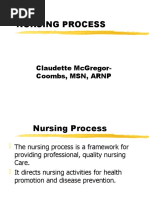 Nursing Process: Claudette Mcgregor-Coombs, MSN, Arnp