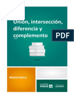 Unión, Intersección, Diferencia y Complemento de Un Conjunto PDF