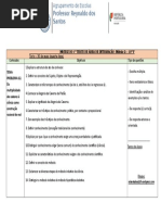 Matriz Do 1º Teste Área de Integração 10F Modulo 2