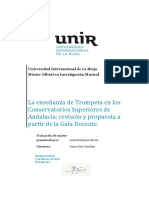 Análisis de las Guías Docentes de Trompeta en los Conservatorios Superiores de Andalucía