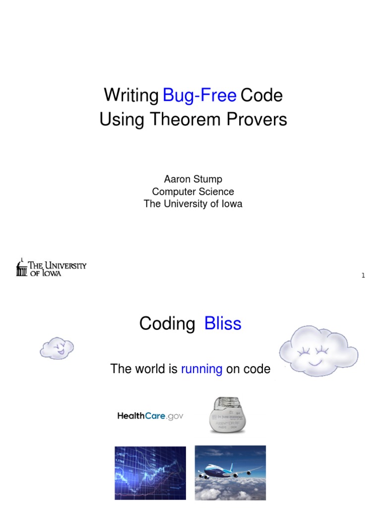 Theorem Provers for Bug-Free Code | PDF | Mathematical Proof | Software Bug