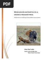 Modelizacion Matematica de La Dinamica Predador-presa