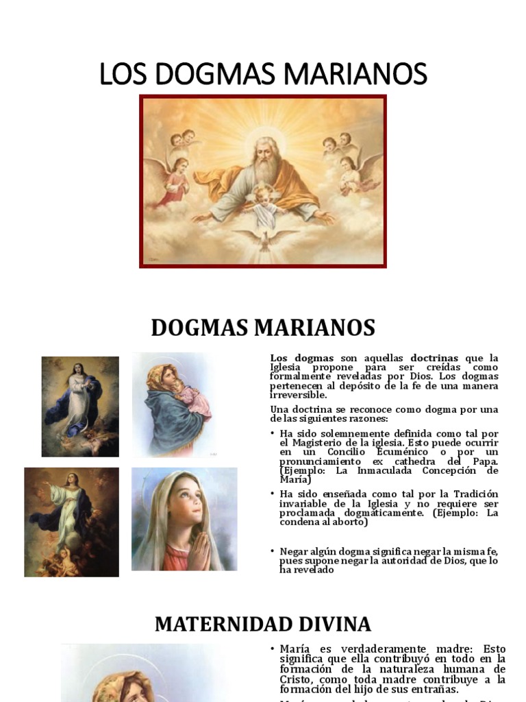 Dogmas Marianos | PDF | María, madre de Jesús | Dogma