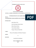 Imprimir Informe de Analisis Fisico Organoleptico de Conservas de Pescado