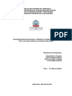 Conceptos básicos de políticas educativas en América Latina