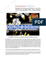 Agen Bandar 99 Domino QQ Online - MASTERKIU Reborn