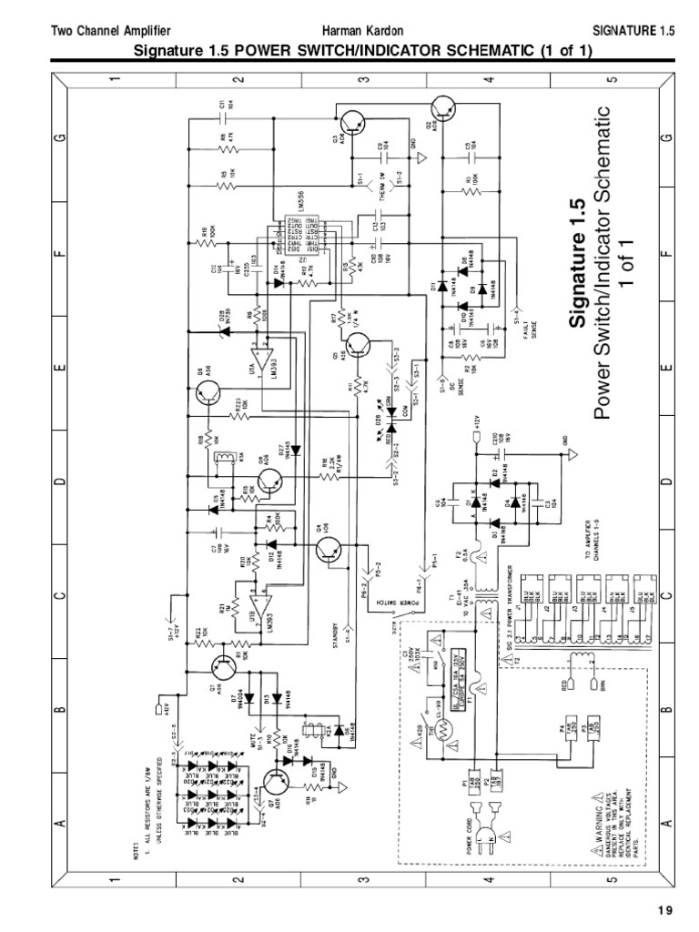Harman Kardon Power Amplifier Schematic | PDF