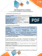 Guía de Actividades y Rúbrica de Evaluación - Fase 1 - Realizar El Punto 1 Conceptualización Reglamentos UNAD