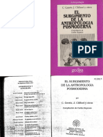 Carlos Reynoso El Surgimiento de La Antropologia Posmoderna COMPLETO PDF