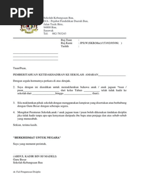 Surat Amaran Pdf