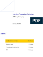 Interview Preparation Workshop: February 18, 2003