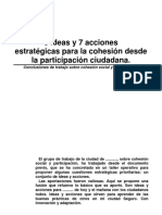 8 Ideas y 7 Acciones para La Cohesión Ciudadana