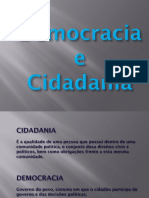 Democracia e Cidadania