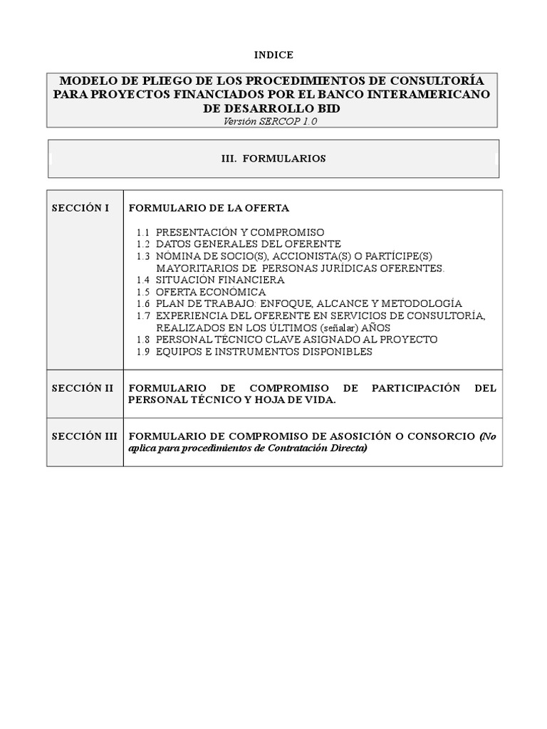 Formulario de Oferta - Consultoría | Regulación | Oferta (economía)