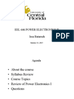 Lecture 0 Intro Power Electronics I