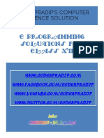 C Programming Solution For Class 12 PDF
